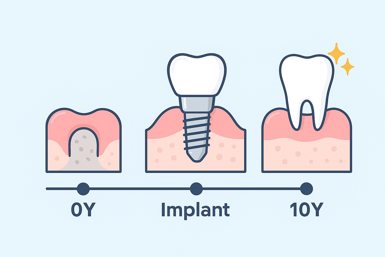 Dental Implant 10 Years After Extraction