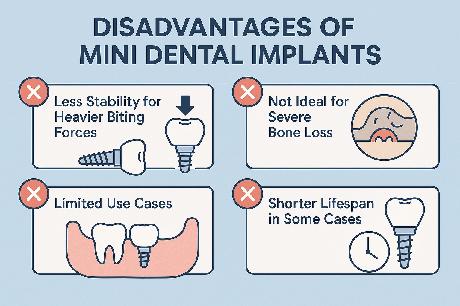 Disadvantages Of Mini Dental Implants