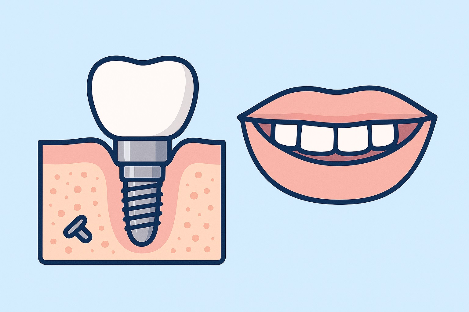 First Stage Dental Implant Healing Stages