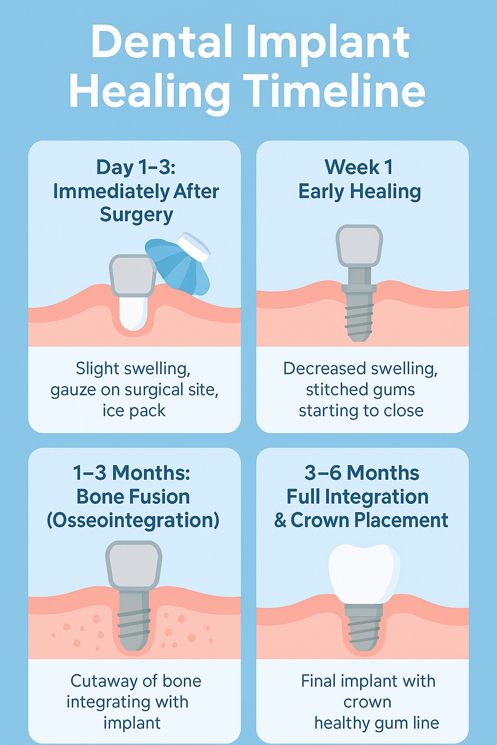 Dental Implant Healing Stages Pictures