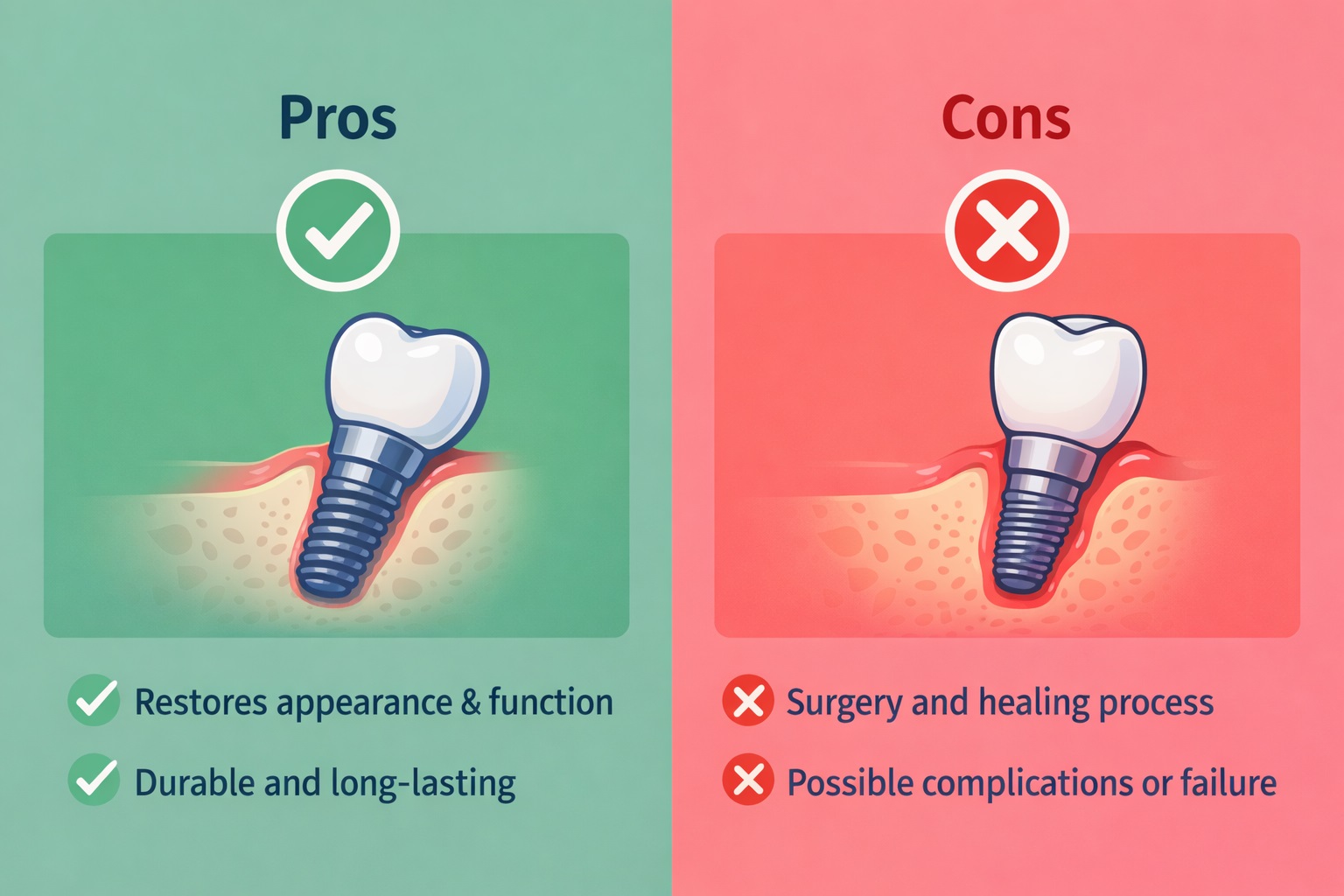 What Are the Pros and Cons of Tooth Implants You Should Know?